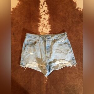 Levi's button fly light washed shorts 
size 29